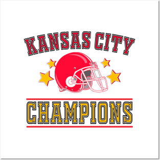 Kansas City Chiefs Champions LVII Posters and Art